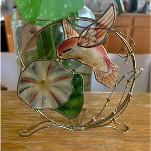 Twisted Wire Stained Glass Hummingbird